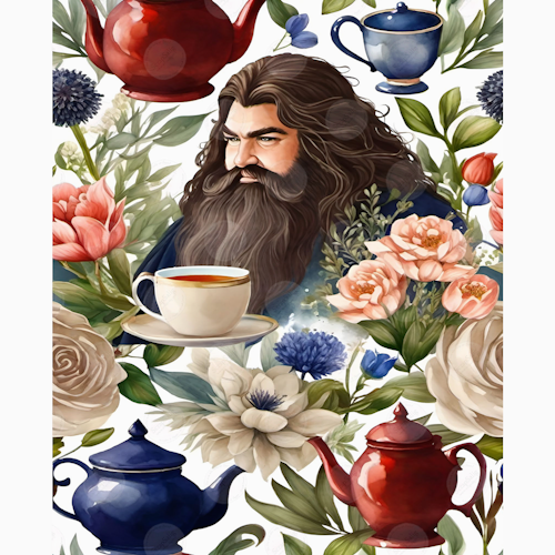 Designark - MAGICAL WORLD, Tea and flowers