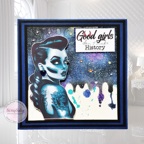 Handgjort kort - Good girls don't make history