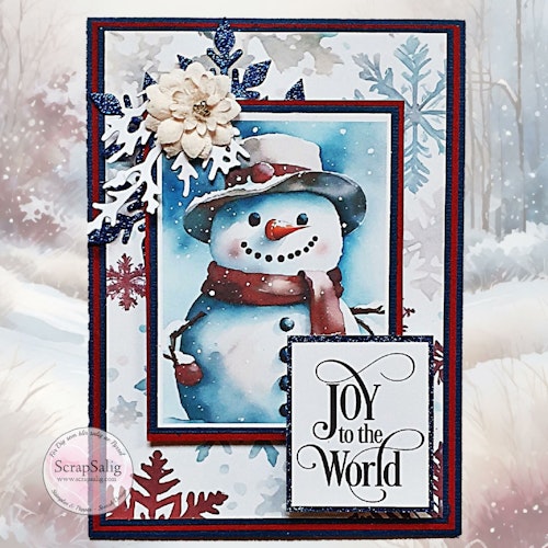 Handgjort Kort - Joy to the world