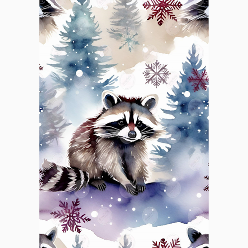 Designark - WINTER WORLD, Frozen Raccoon