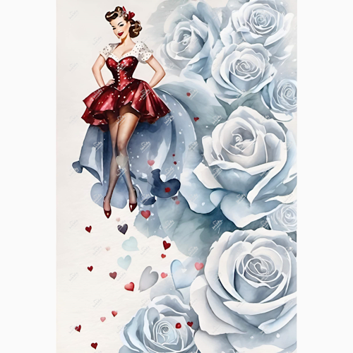 Designark - HEARTILY WORLD, Retro Roses