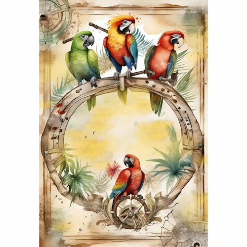 Designark - FANTASY WORLD, Wild Parrots