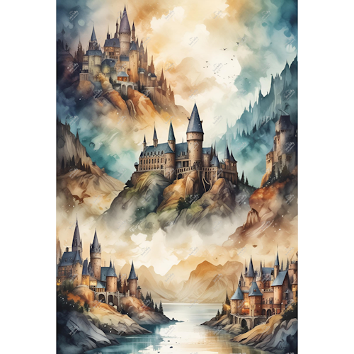 Designark - MAGICAL WORLD, Fantasy Castles
