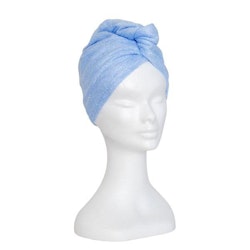 Kvalitet Handduk mikrofiber turban (Färg: Blå)