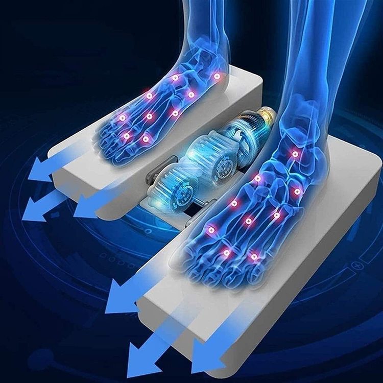 Cirkulationstränare fotmassage främjar blodcirkulationen i fötterna.