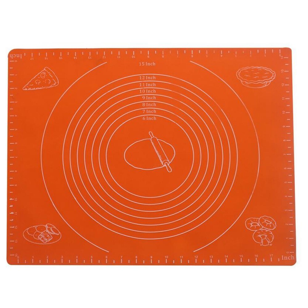 Bakmatta Kavelmatta i silikon 40 x 50 (Färg: Orange)