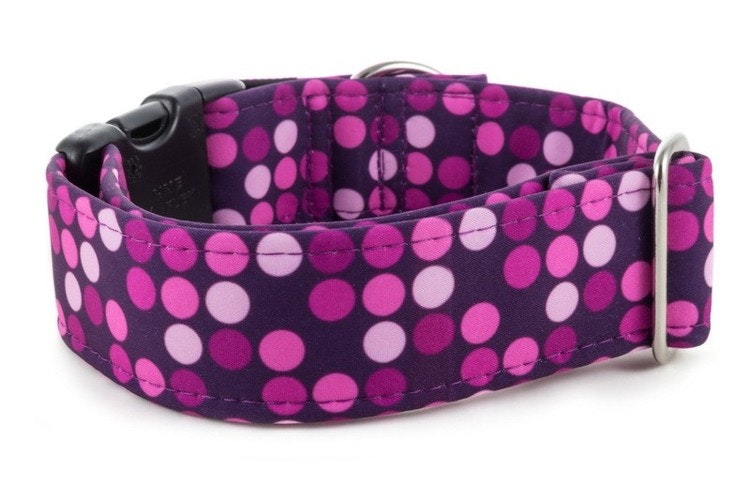 Hundhalsband Violet Dots