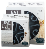 Hundmatskål Eat Slow Live Longer Original Grå