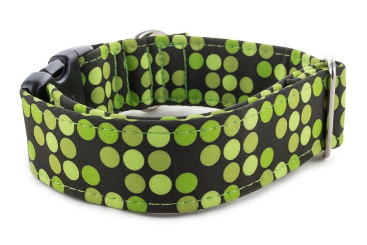 Hundhalsband Green Dots