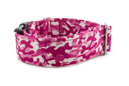 Hundhalsband Camouflage Pink