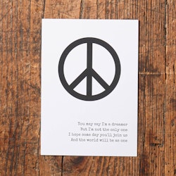 Peace print Imagine