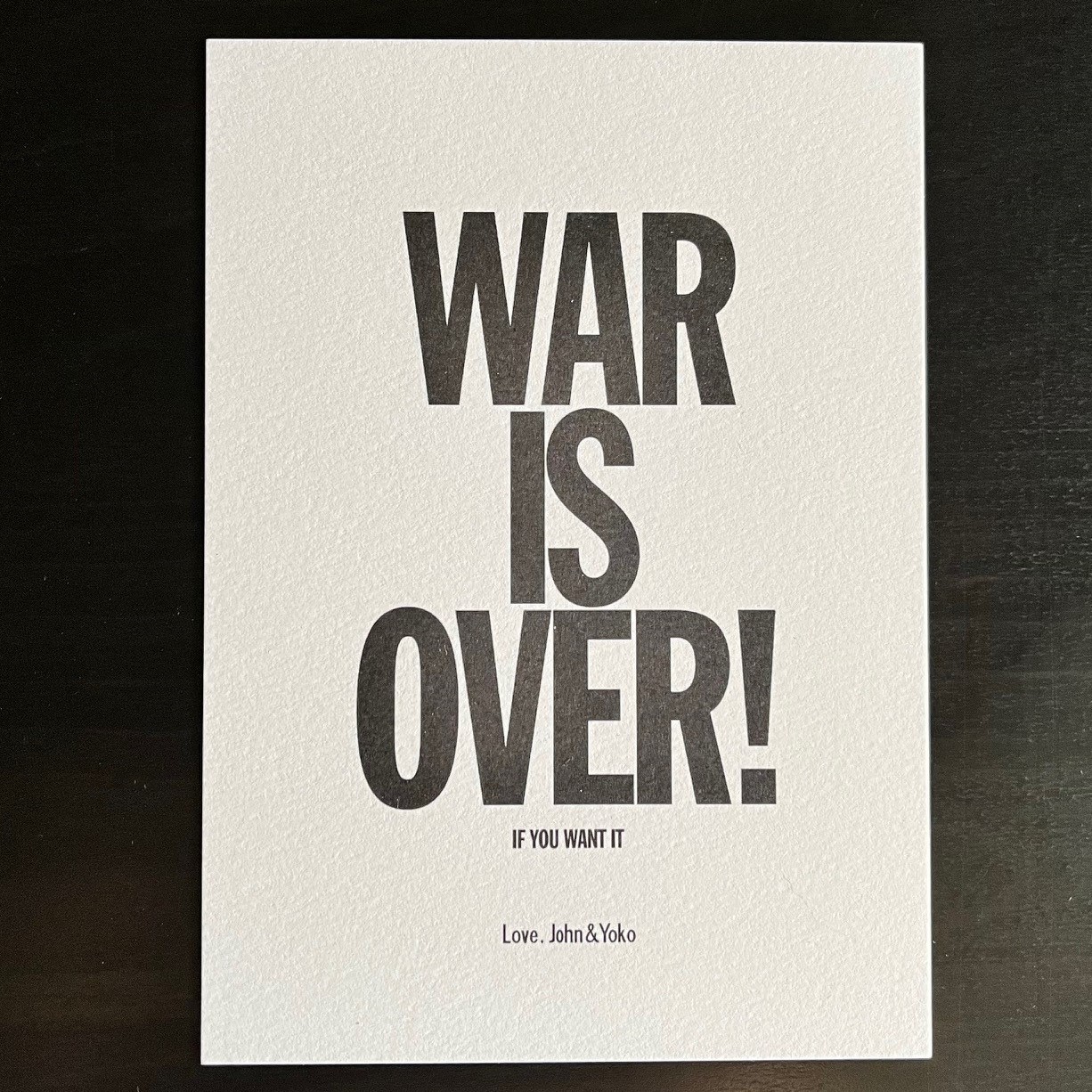 Print War is over!