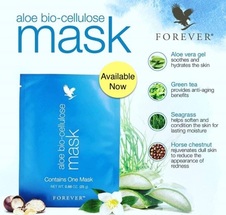 Aloe bio-cellulose mask 3-pack 25g/styck