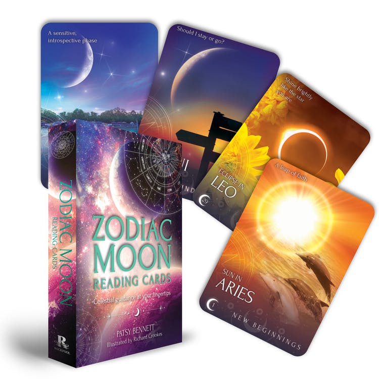 Zodiac Moon Reading Cards (Engelsk)