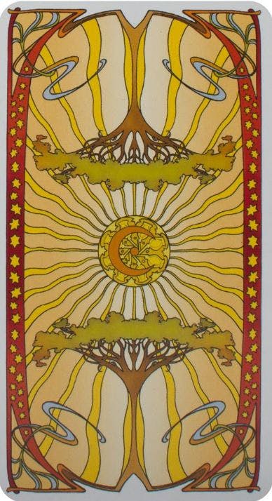 Golden Art Nouveau Tarot EX253 (Engelsk)