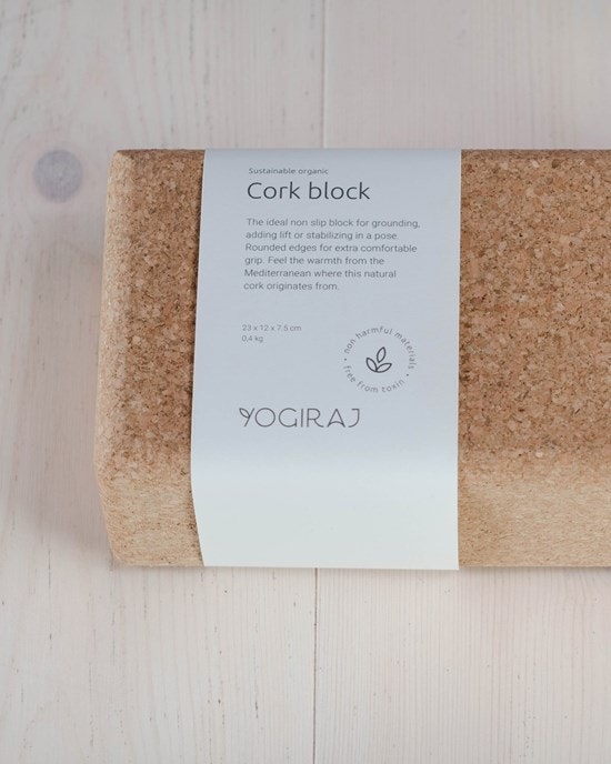 Yoga block cork, standard - Yogiraj