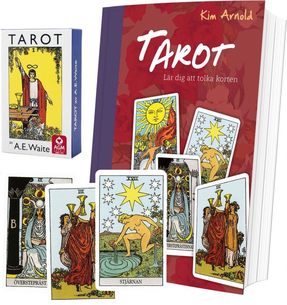 Tarotpaket Tarot bok + Waite svensk tarot (standard)