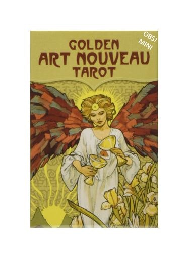 Golden Art Nouveau Tarot Mini (new edition - gold printing ink) (Engelsk)
