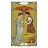 Golden Art Nouveau Tarot Mini (new edition - gold printing ink) (Engelsk)