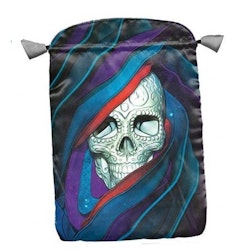 Tarotpåse Printed satin "Santa Muerte Skull BT61"