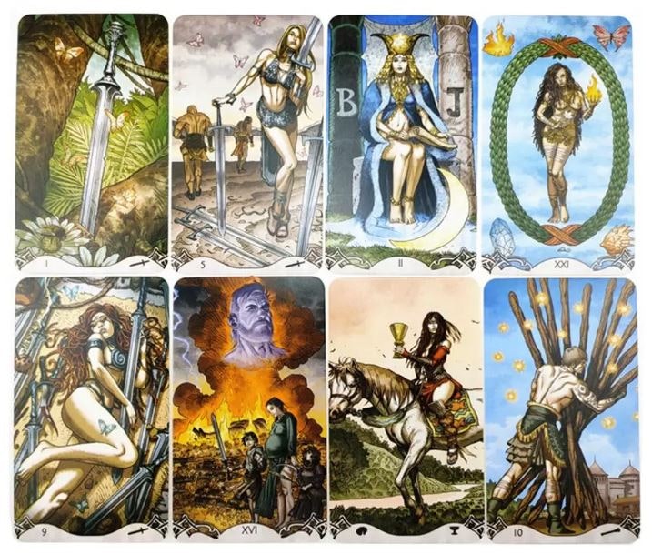 Erotic Fantasy Tarot  (Engelsk)