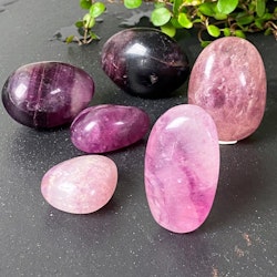 Fluorit, Lila Cuddle stones 25-35mm AA 1 st
