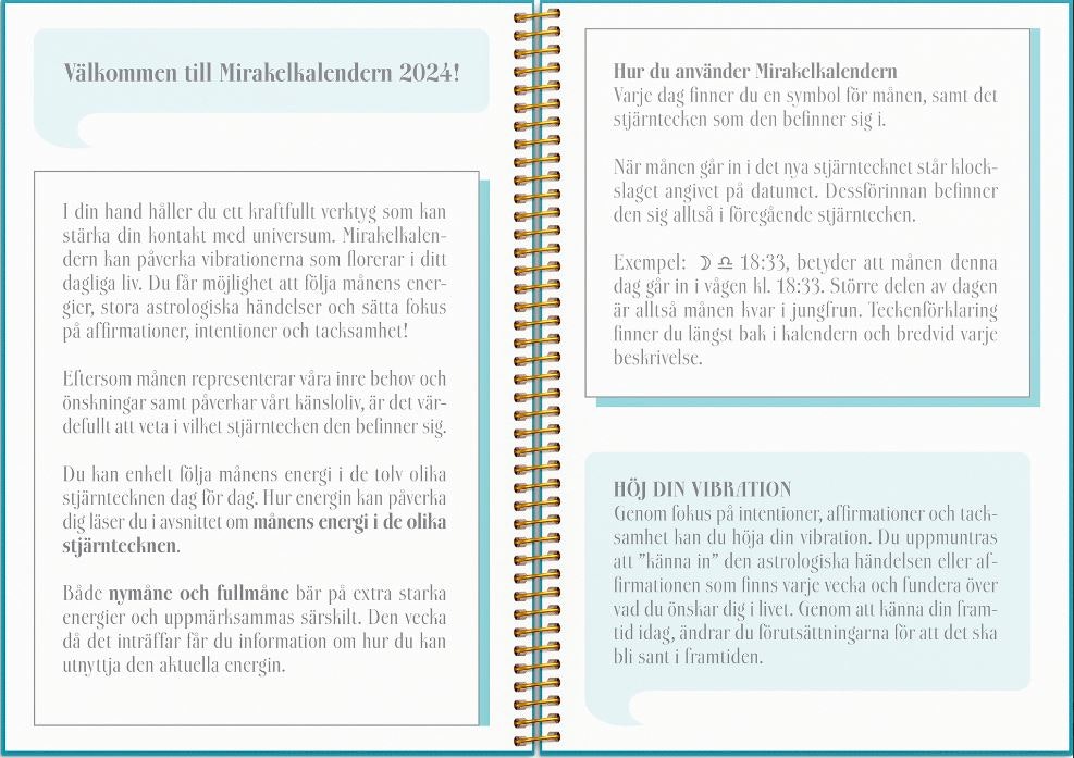 Mirakelkalendern Stjärnor & Mirakel 2024