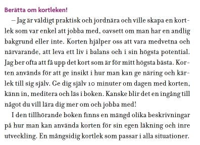 Helande orakelkort (Svensk) - NYHET!