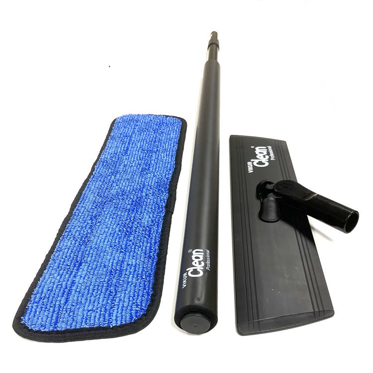 Moppset svart med blå mopp 60 cm