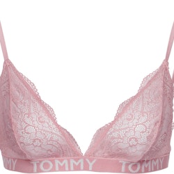 Lace Triangle Bralette, Pink