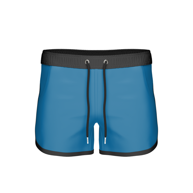 St Paul – Long Bermuda Shorts, Directoire Blue/Black