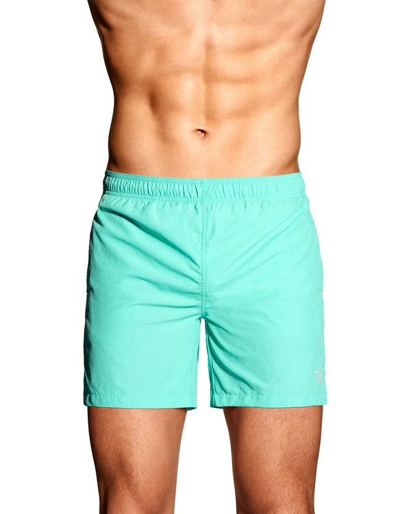 Basic Swim Shorts, Pool Green