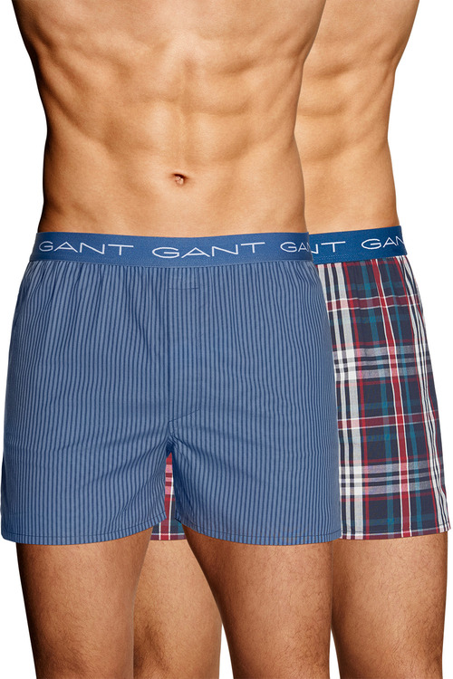 2-Pack Boxer – Woven Cotton, Salty Sea