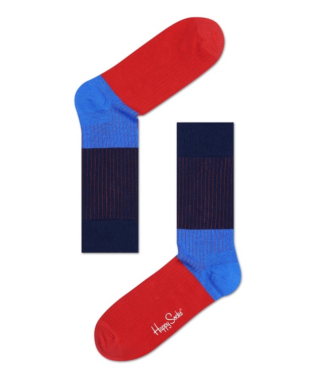 Ribbed Block Blue & Red