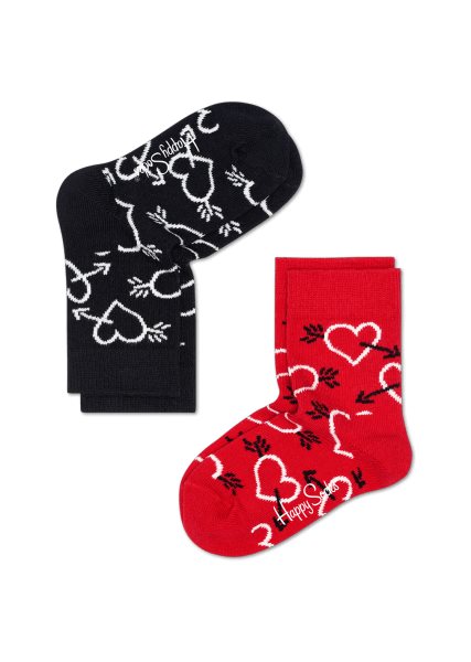 2-Pack barnstrumpor Arrow & Heart Socks
