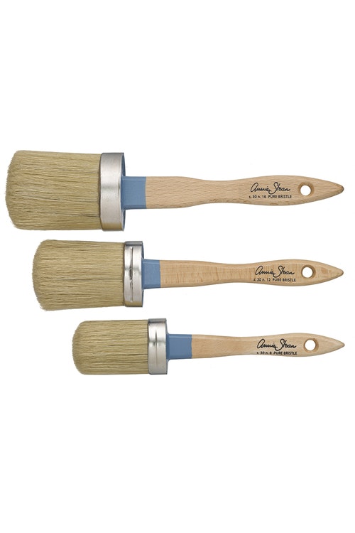 Annie Sloan Naturborst Chalkl Paint penslar i tre storlekar