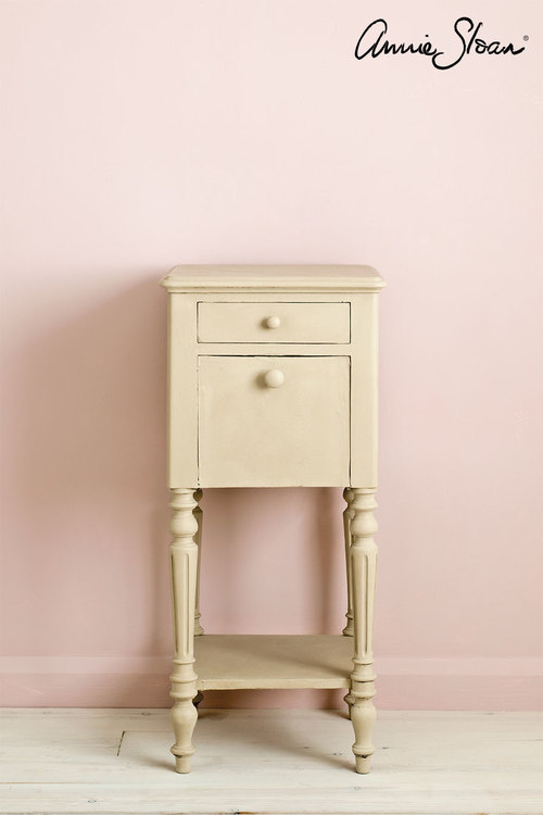 Sängbord målat med Annie Sloan Chalk Paint Country Grey