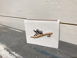 Broderad Tändsticksask