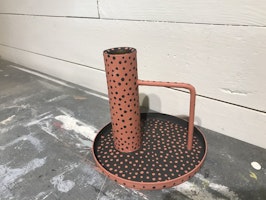 Handmålad ljusstake