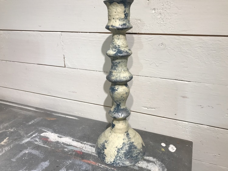 Handmålad ljusstake