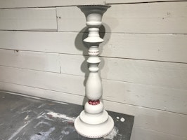Handmålad ljusstake