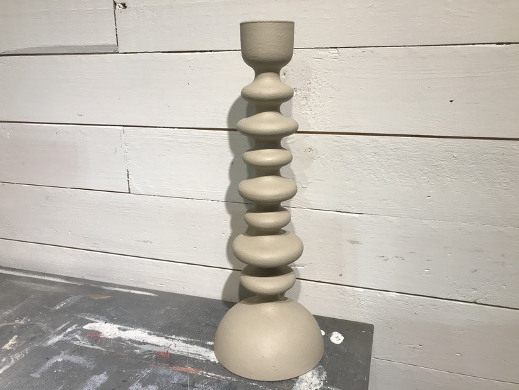 Handmålad ljusstake