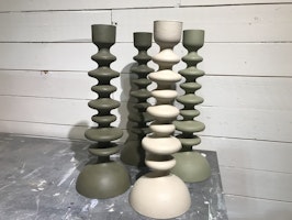 Handmålad ljusstake