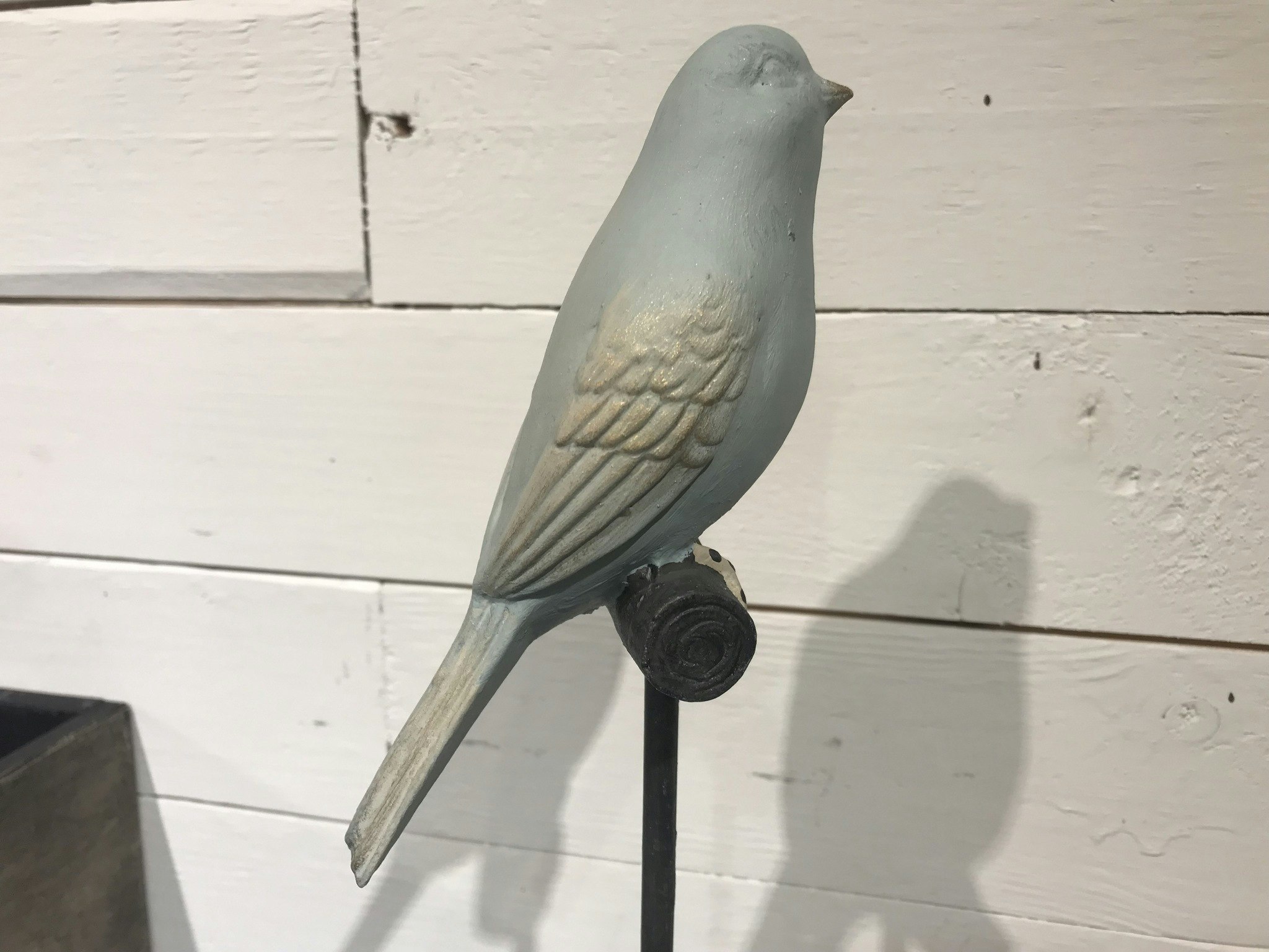 Sångfågel, handmålad med Annie Sloan Chalk Paint.