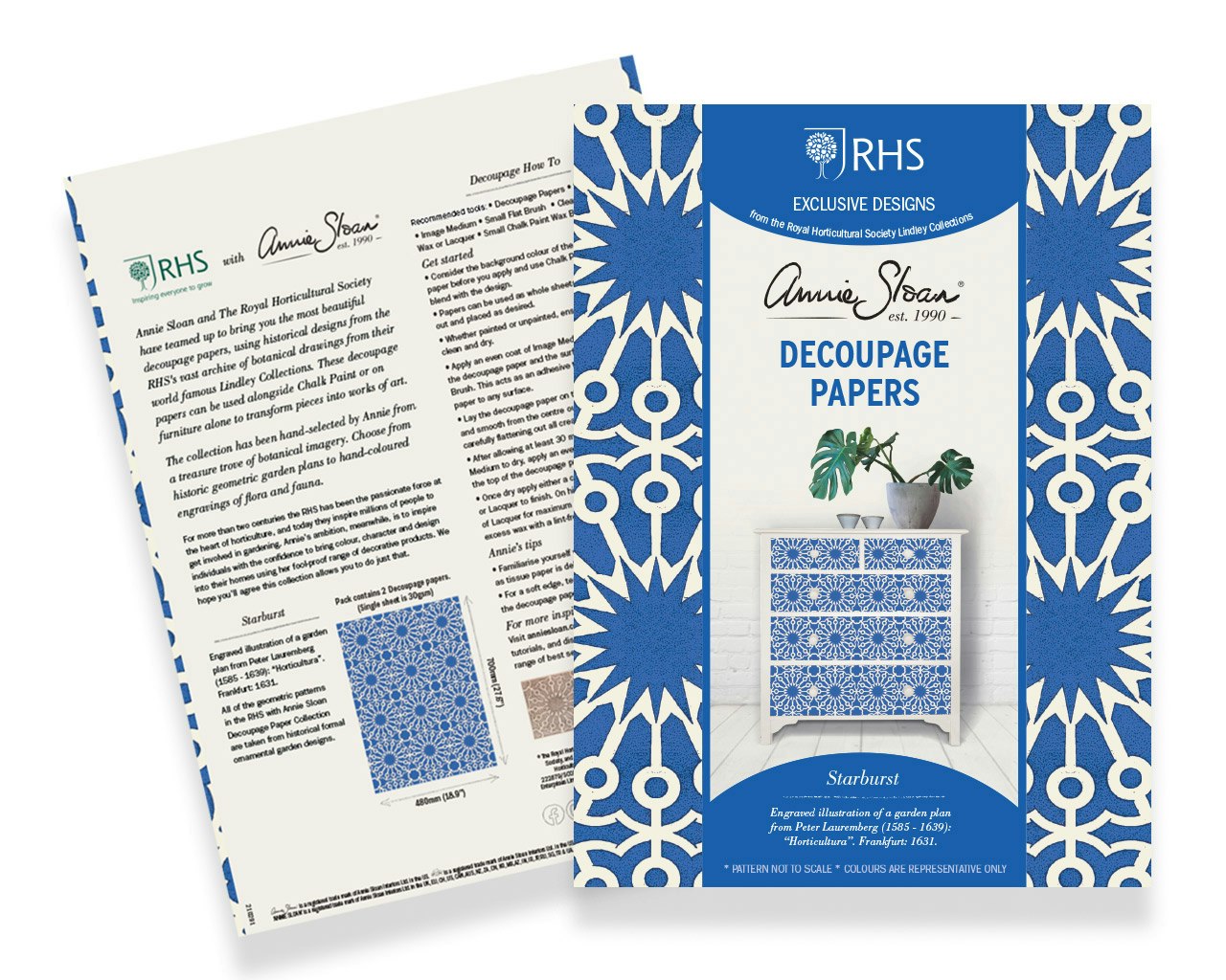 Annie Sloan Decoupagepapper Starburs
