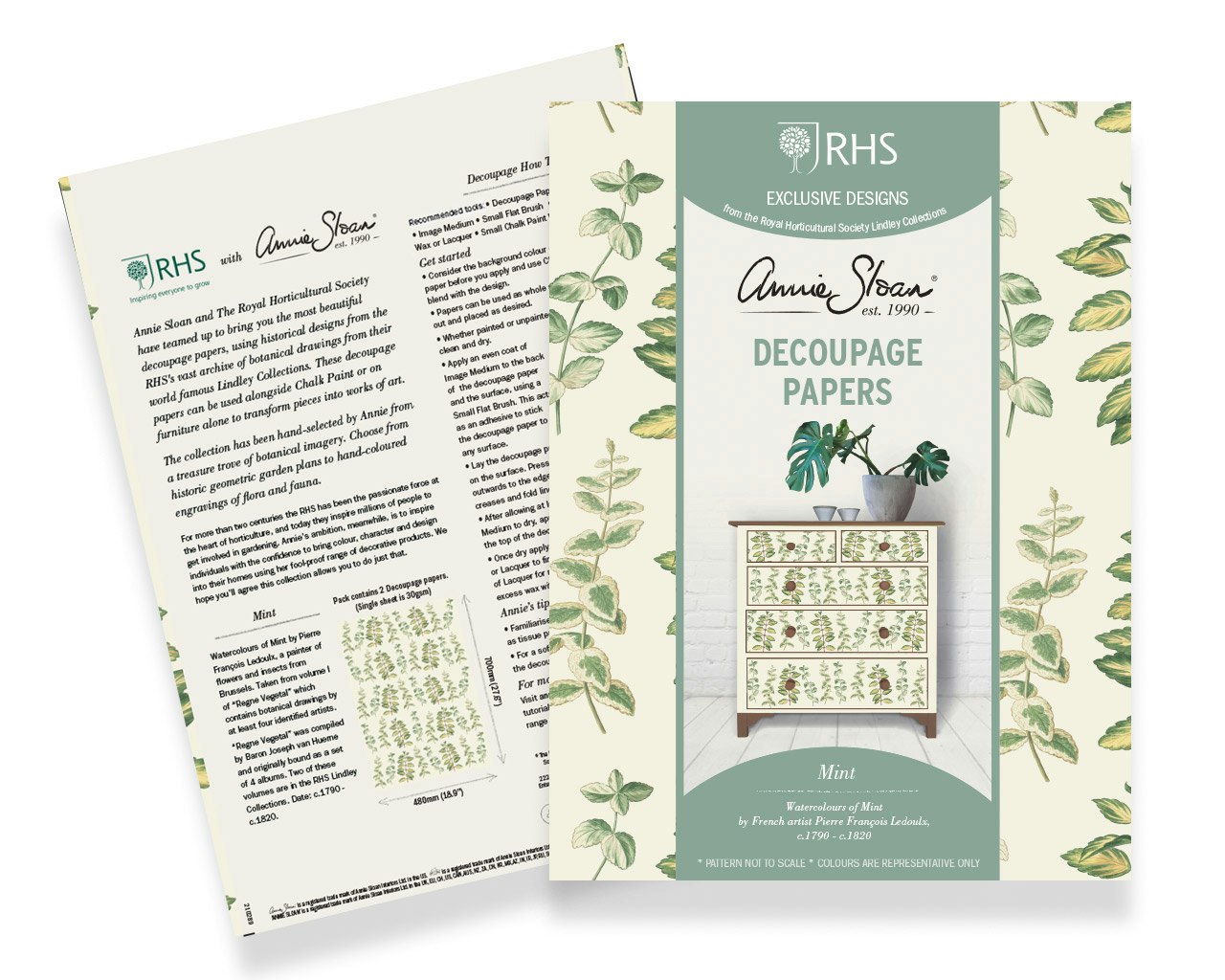 Annie Sloan Decoupagepapper Mint