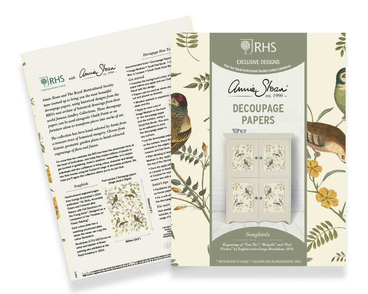 Annie Sloan Decoupagepapper Songbirds