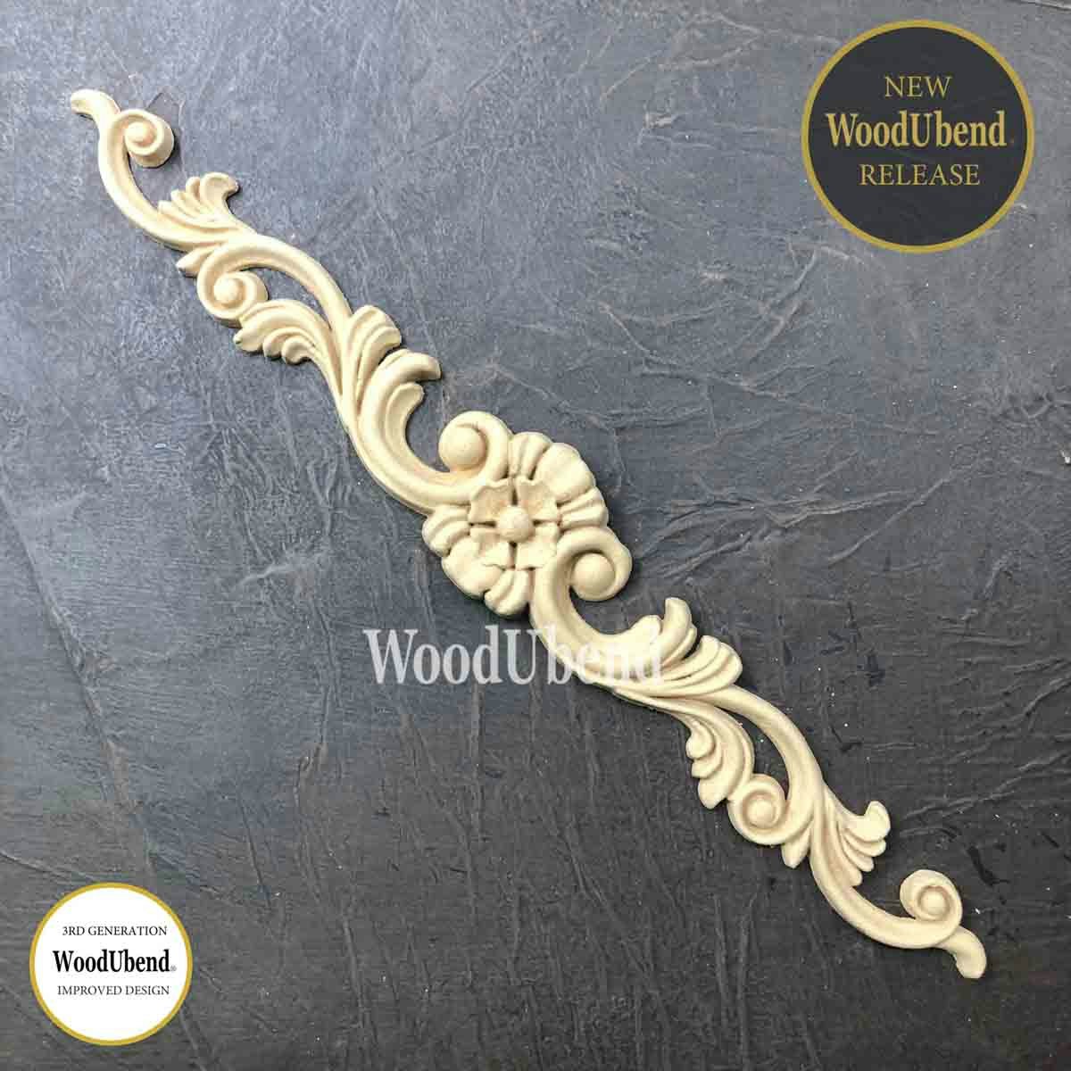 Träornament Blomranka 2-pack wub6041