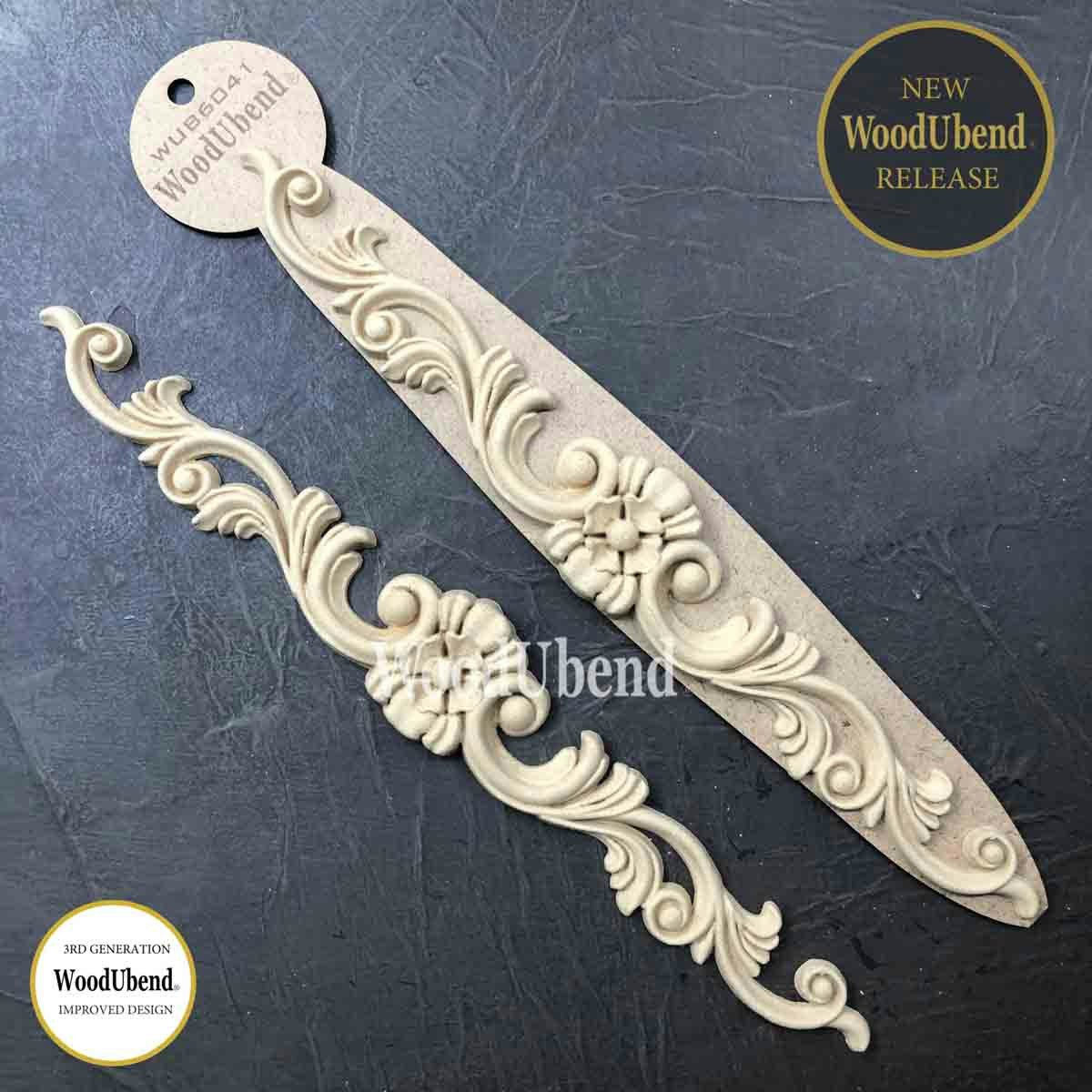 Träornament Blomranka 2-pack wub6041