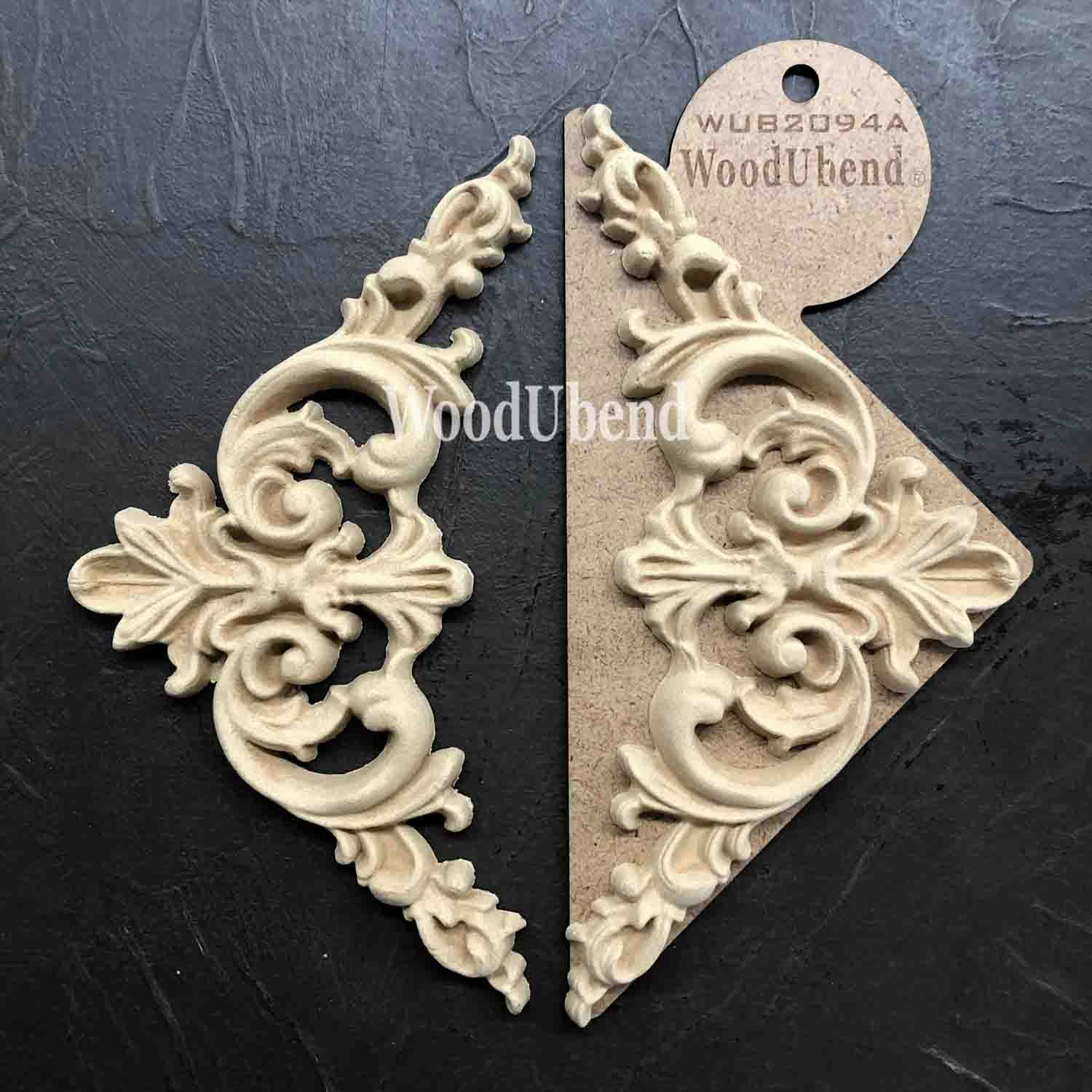 Träornament Hörn 2-pack wub2094